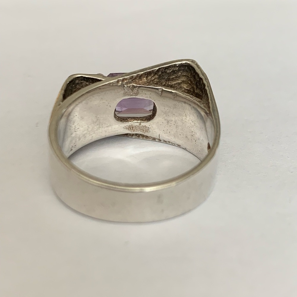 Silver Ring With Amethyst - image 5